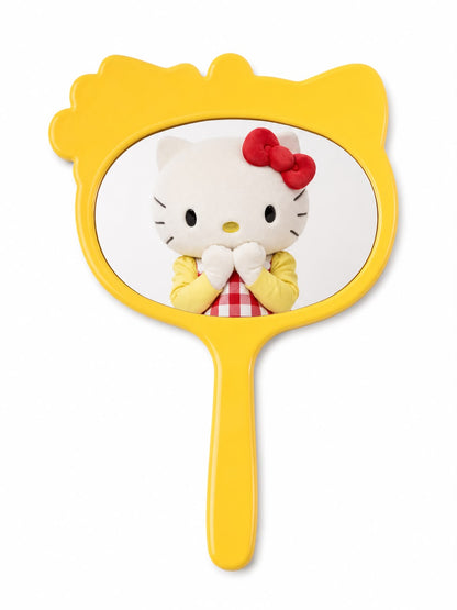 Hello Kitty Yellow Hawaii Japanese Sanrio Handheld Mirror