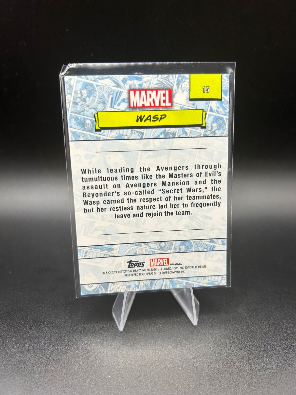 2024 Topps Chrome Marvel Wasp Sapphire Base