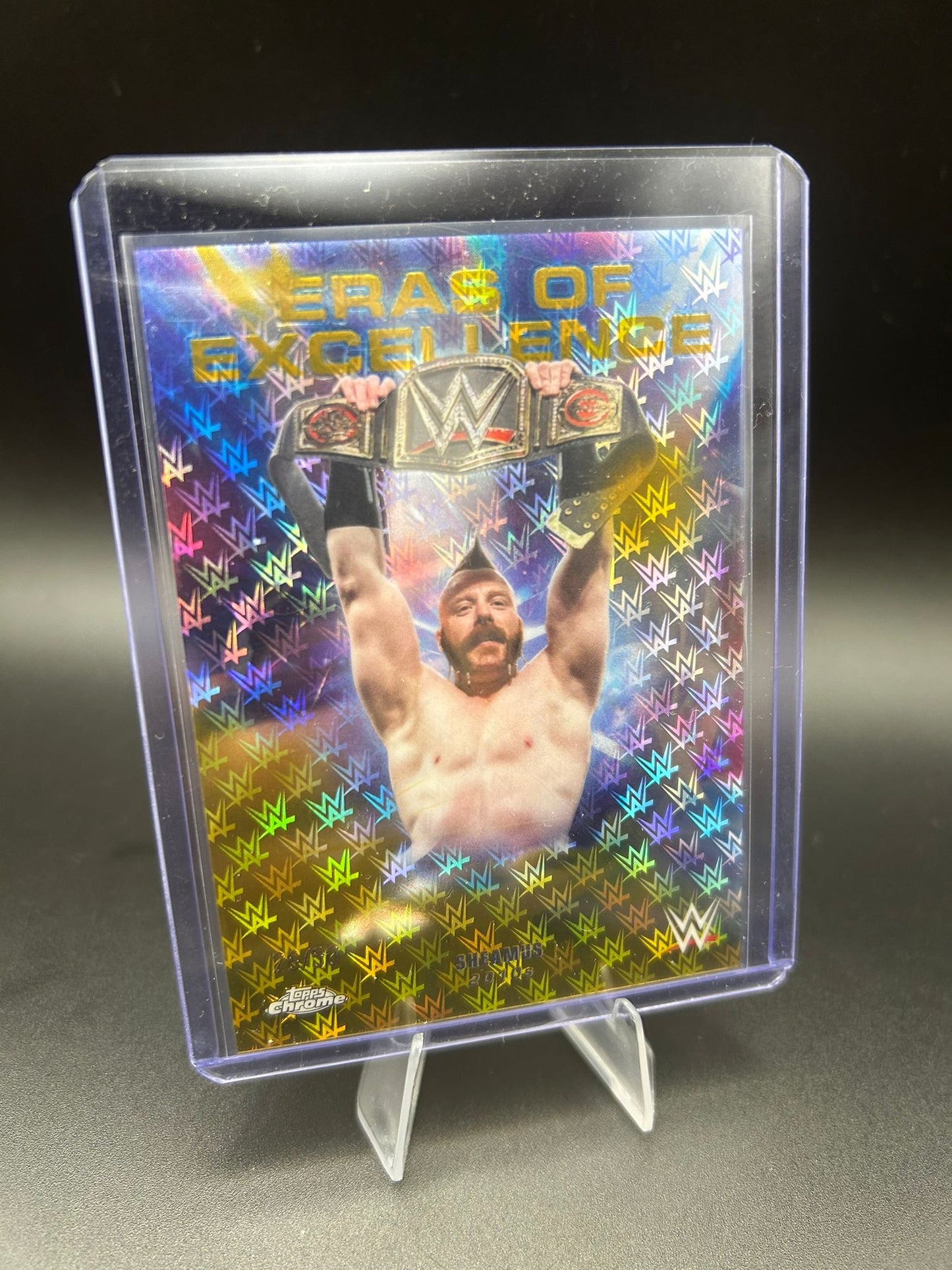 2026 WWE Topps Chrome Logofractor Sheamus /50 Eras of Excellence