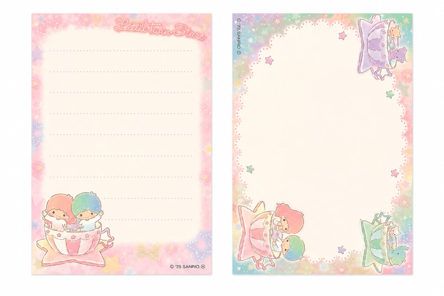 Colourful Twin Stars Mini Sanrio Notebook