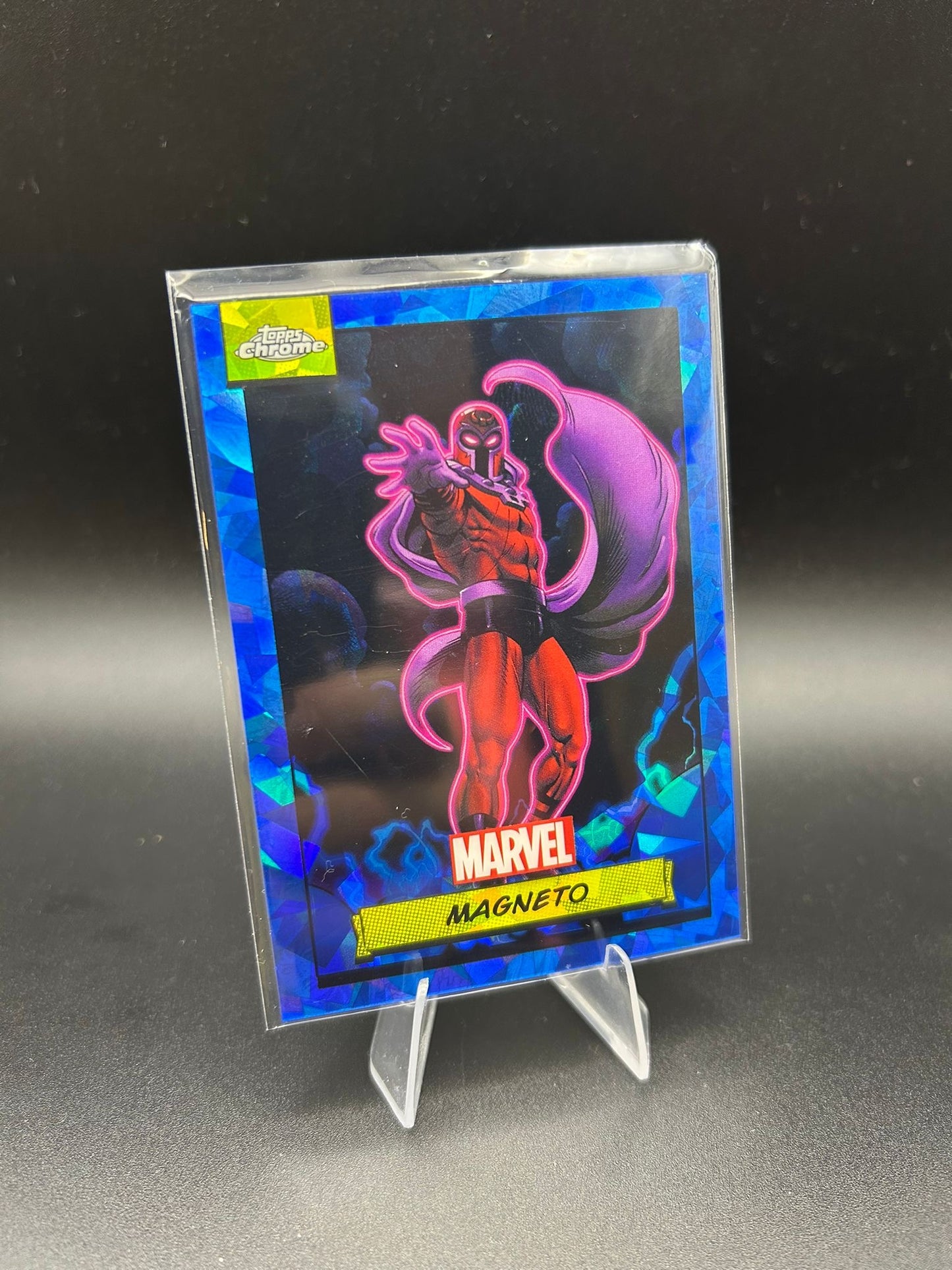 2024 Topps Chrome Marvel Magneto Sapphire Base