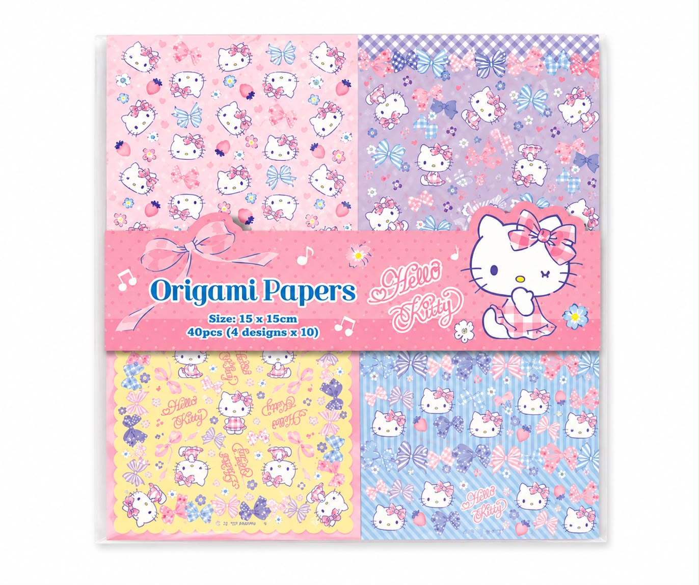 Colourful 15cm x 15cm Sanrio Origami Papers
