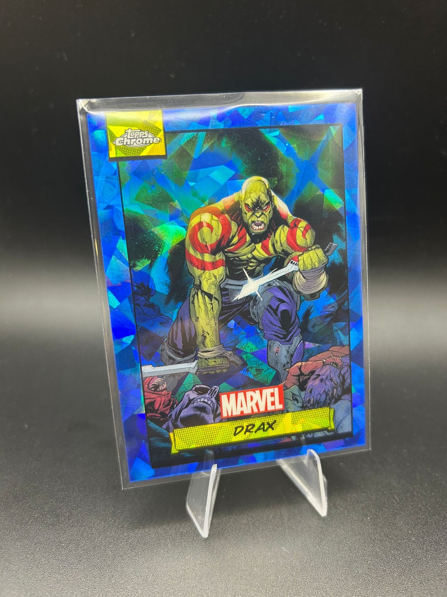 2024 Topps Chrome Marvel Drax Sapphire Base