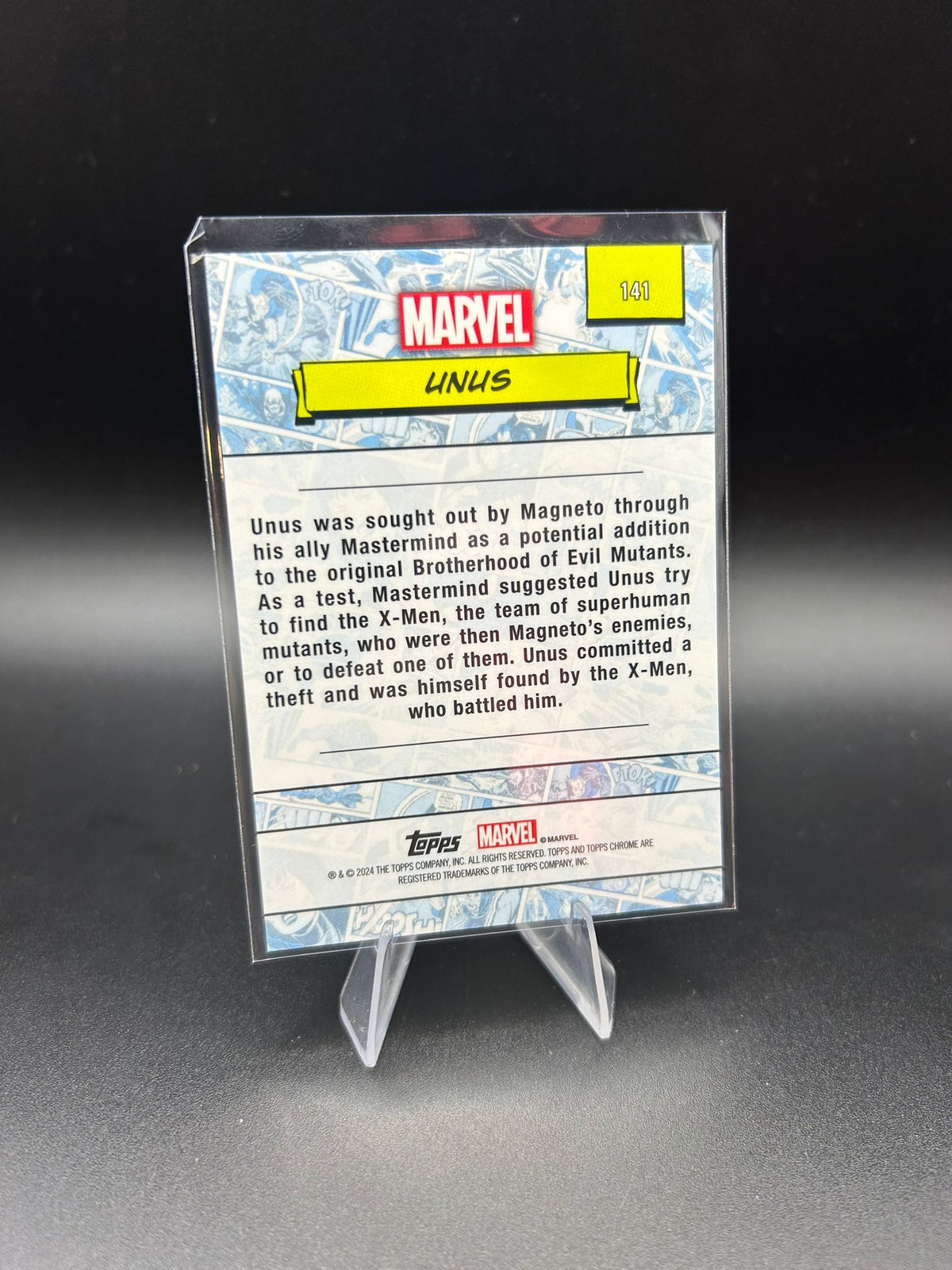 2024 Topps Chrome Marvel Unus Sapphire Base