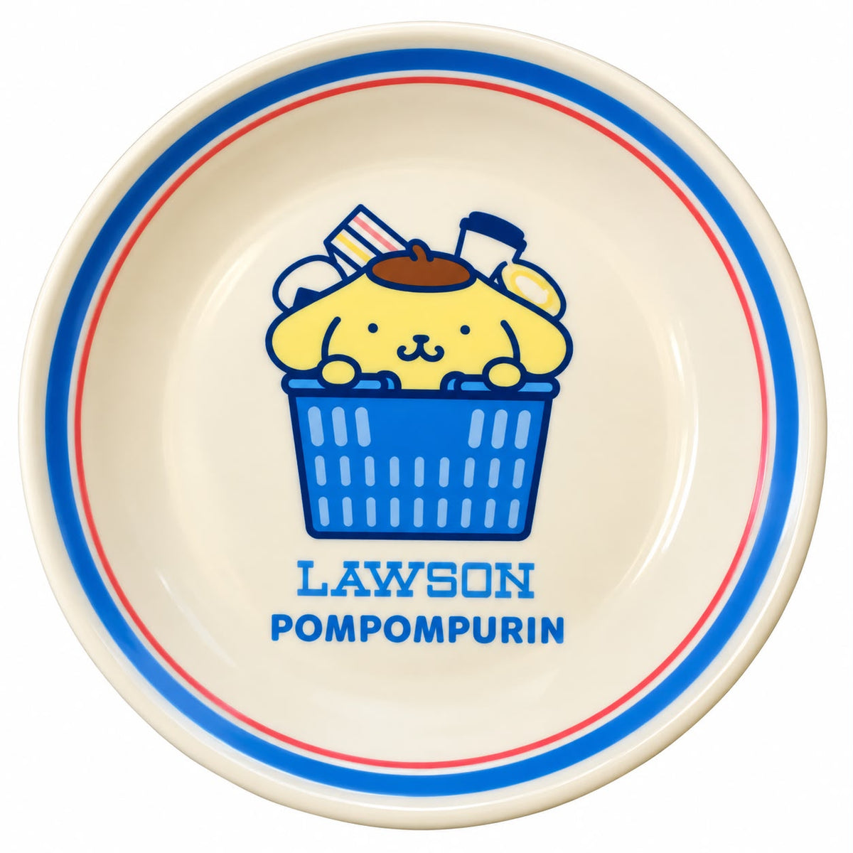 PomPomPurin Lawson Blue 16cm Ceramic Japanese Sanrio Plate