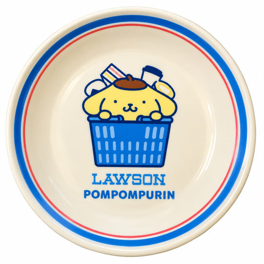PomPomPurin Lawson Blue 16cm Ceramic Japanese Sanrio Plate