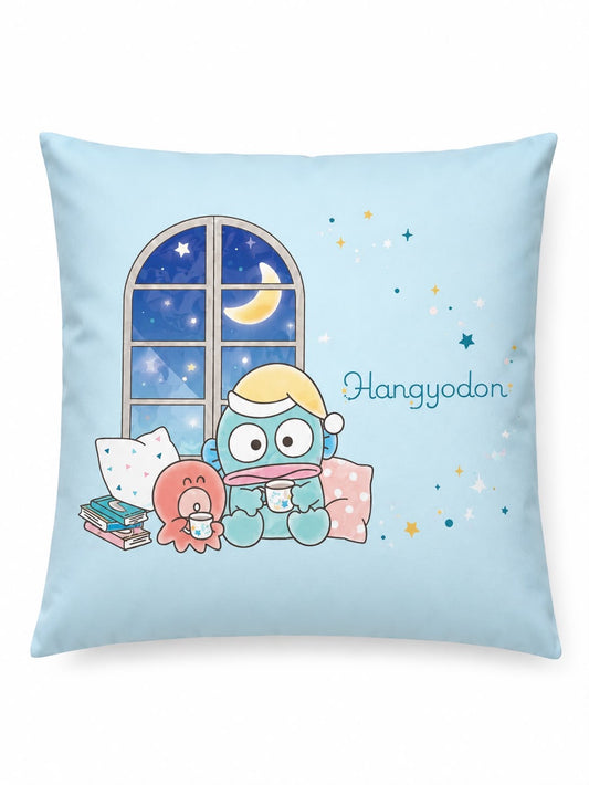 Hangyodon Square Blue Bedtime Japanese Sanrio Cushion