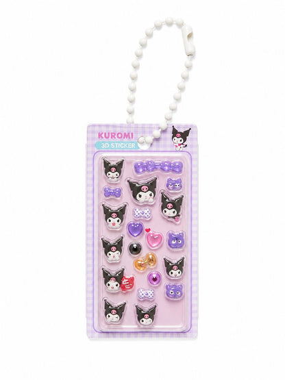 Miniature 3D Bubble Sanrio Sticker Keychain
