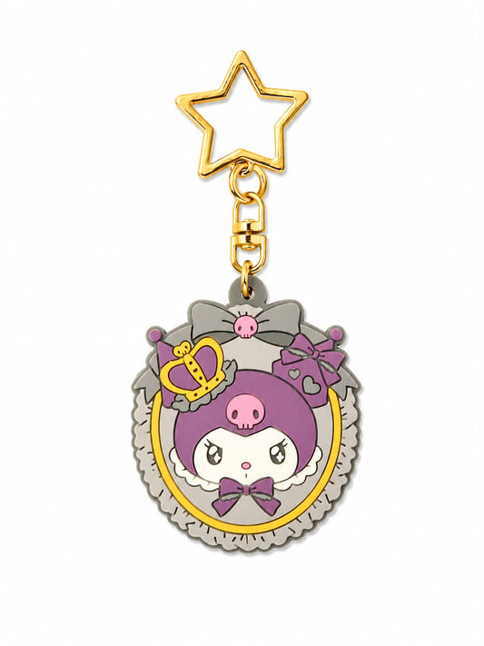 Kuromi Queen Grey Silicone Mini Japanese Sanrio Keychain