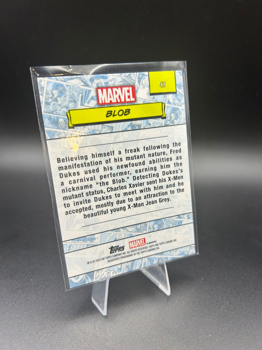 2024 Topps Chrome Marvel Blob Sapphire Base