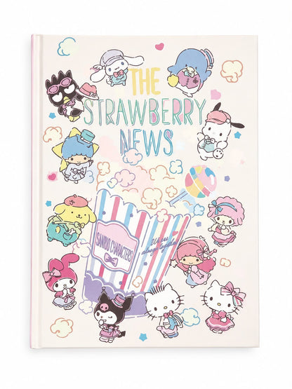 Strawberry News Hardback A5 Sanrio Notebook