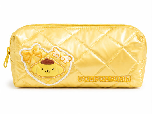 PomPomPurin Satin Padded Japanese Sanrio Pouch