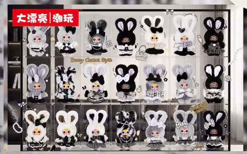 Baby Three Absolute Black & White Bunny Blind Box