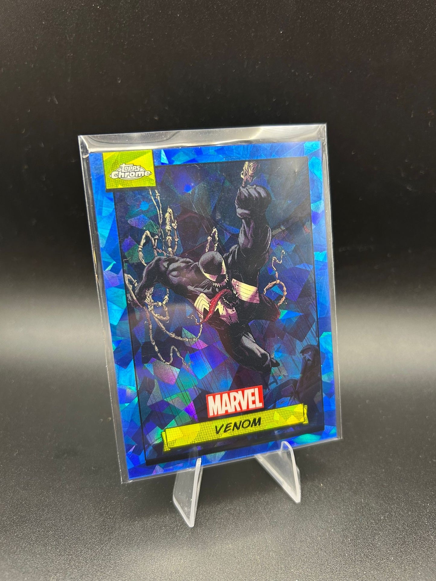 2024 Topps Chrome Marvel Venom Sapphire Base