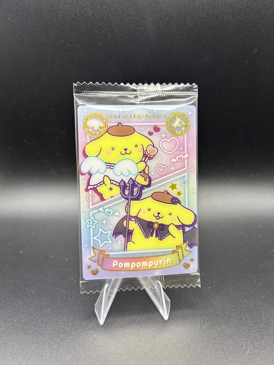 Gold Foil Halloween PomPomPurin Japanese Sanrio Wafer Card