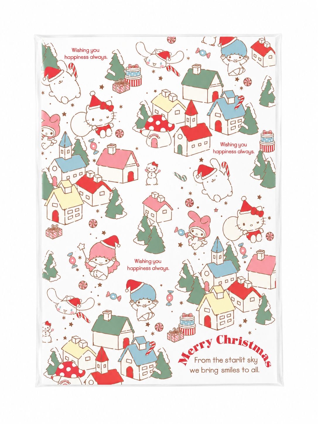 Sanrio Christmas Holidays Mini Stationery Notes & Envelopes Japanese Sanrio