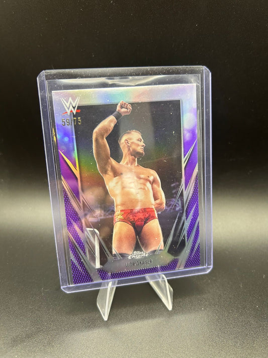 2026 WWE Topps Chrome Ludwig Kaiser /75 Purple