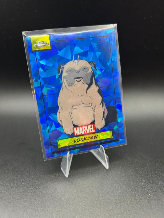 2024 Topps Chrome Marvel Lockjaw Sapphire Base