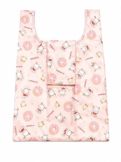 Pink Pochacco Folding Japanese Sanrio Shopping Bag