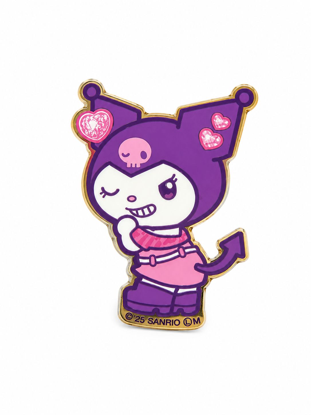 Kuromi Holo Acrylic Japanese Sanrio Badge