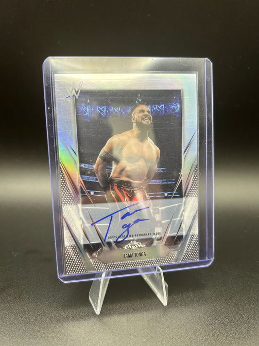 2026 WWE Topps Chrome Tama Tonga Auto Refractor