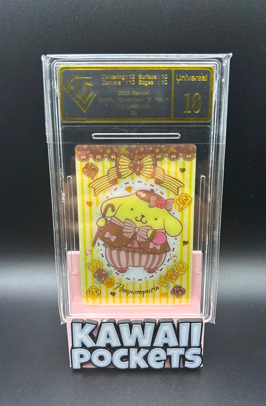 2023 Bandai PomPomPurin Vol.4 | No.26 Japanese Sanrio Wafer Card UGC Graded 10 Slab