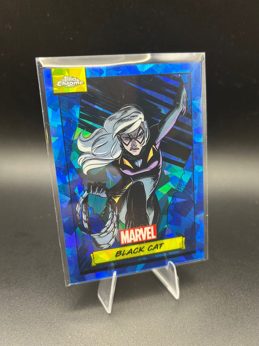 2024 Topps Chrome Marvel Black Cat Sapphire Base