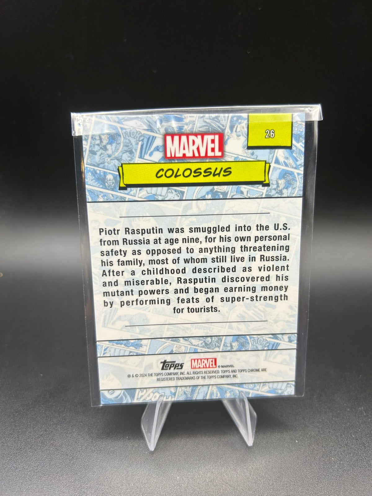 2024 Topps Chrome Marvel Colossus Sapphire Base
