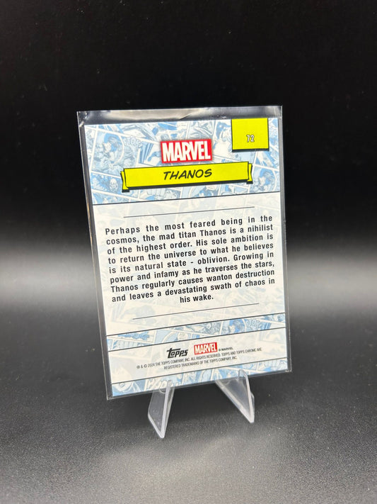 2024 Topps Chrome Marvel Thanos Sapphire Base
