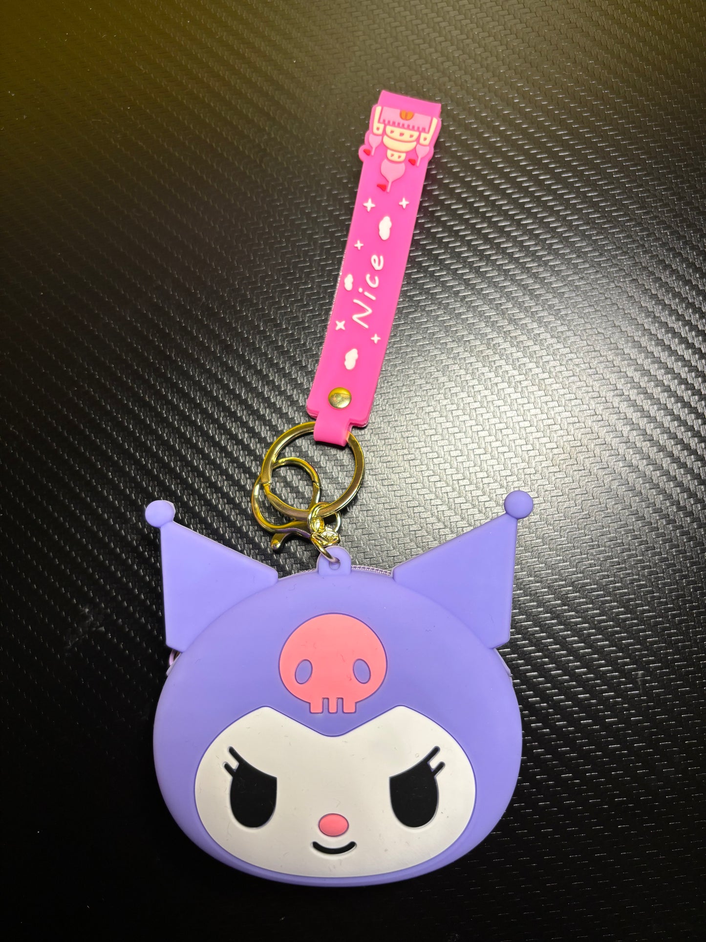 Character Silicone Purse Keychain