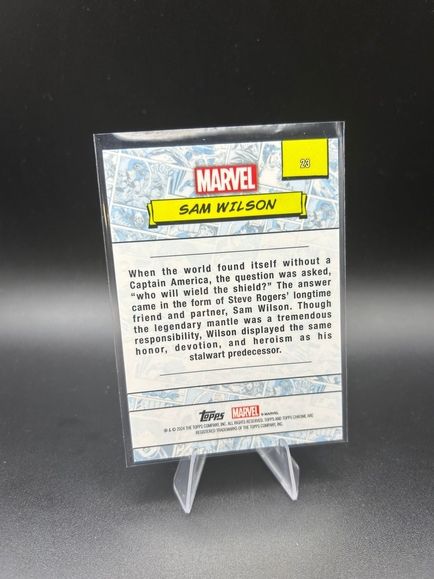 2024 Topps Chrome Marvel Sam Wilson Sapphire Base