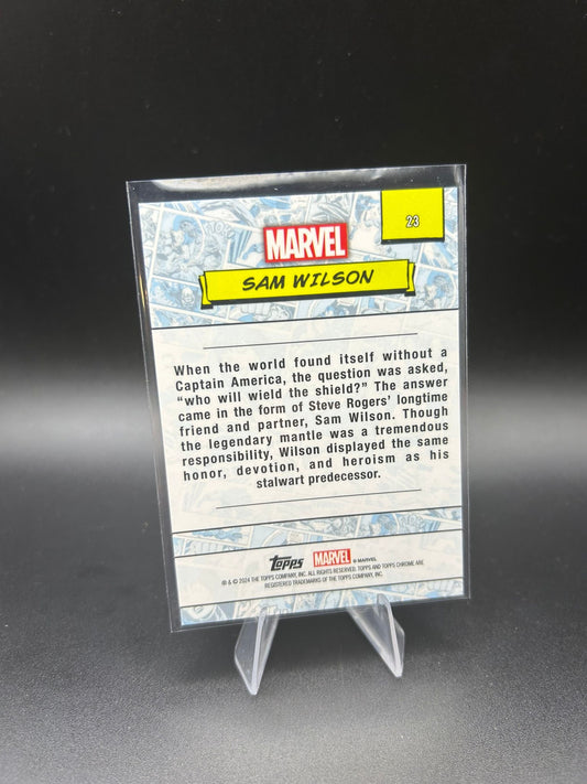 2024 Topps Chrome Marvel Sam Wilson Sapphire Base