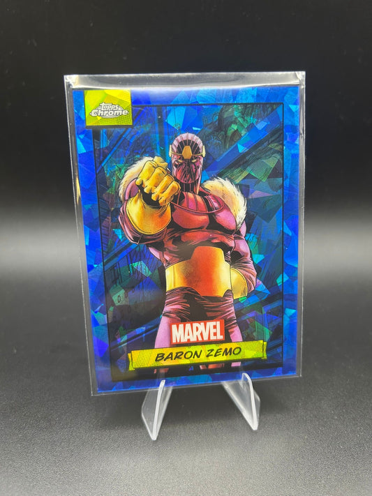 2024 Topps Chrome Marvel Baron Zemo Sapphire Base
