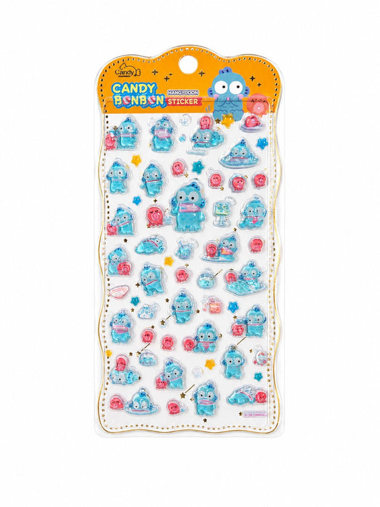 Hangyodon 3D Bubble Sanrio Sticker Sheet