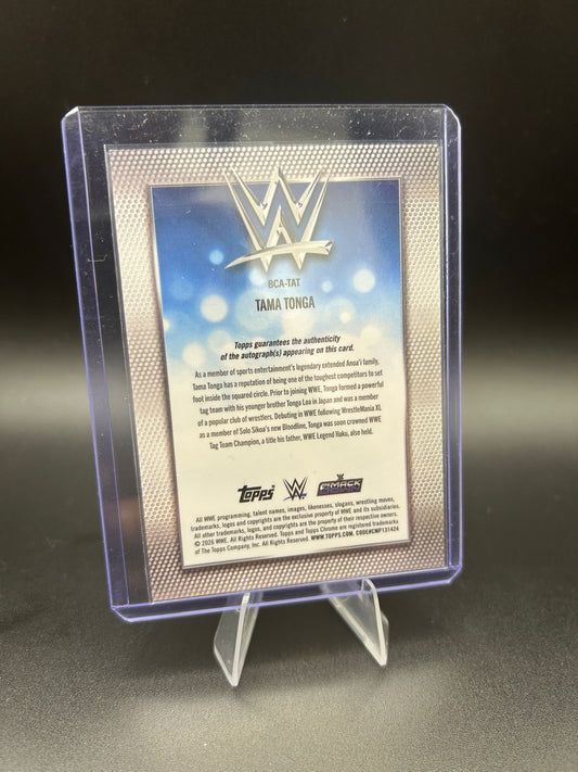 2026 WWE Topps Chrome Tama Tonga Auto Refractor