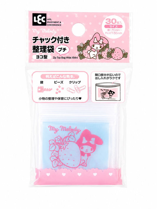 Melody Pink 30pc S Ziplock Bags Japanese Sanrio