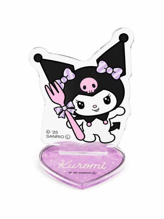 Kuromi Fork Clear Acrylic Display Stand Japanese Sanrio