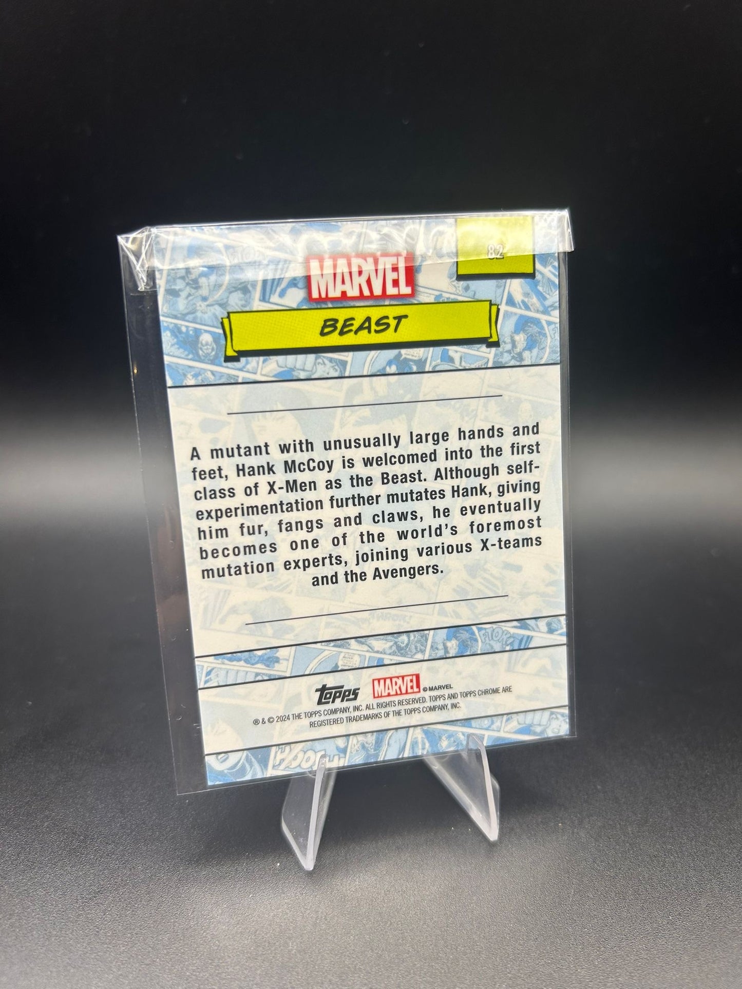 2024 Topps Chrome Marvel Beast Sapphire Base