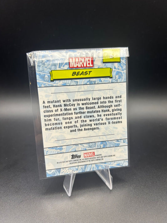 2024 Topps Chrome Marvel Beast Sapphire Base