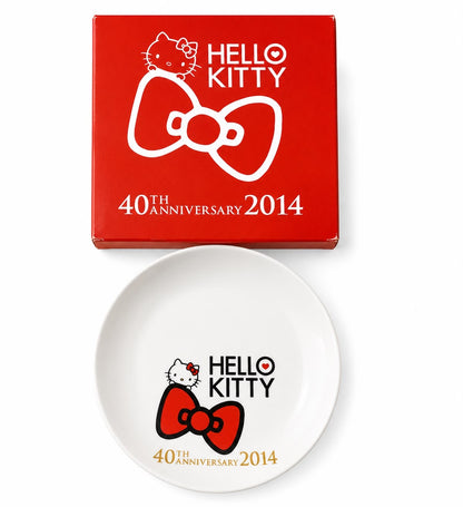 Hello Kitty Lawson Red Bow Ceramic Japanese Sanrio Plate