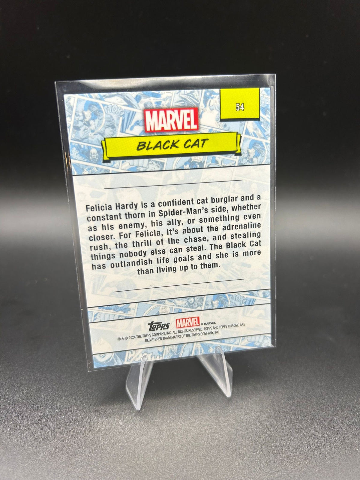 2024 Topps Chrome Marvel Black Cat Sapphire Base
