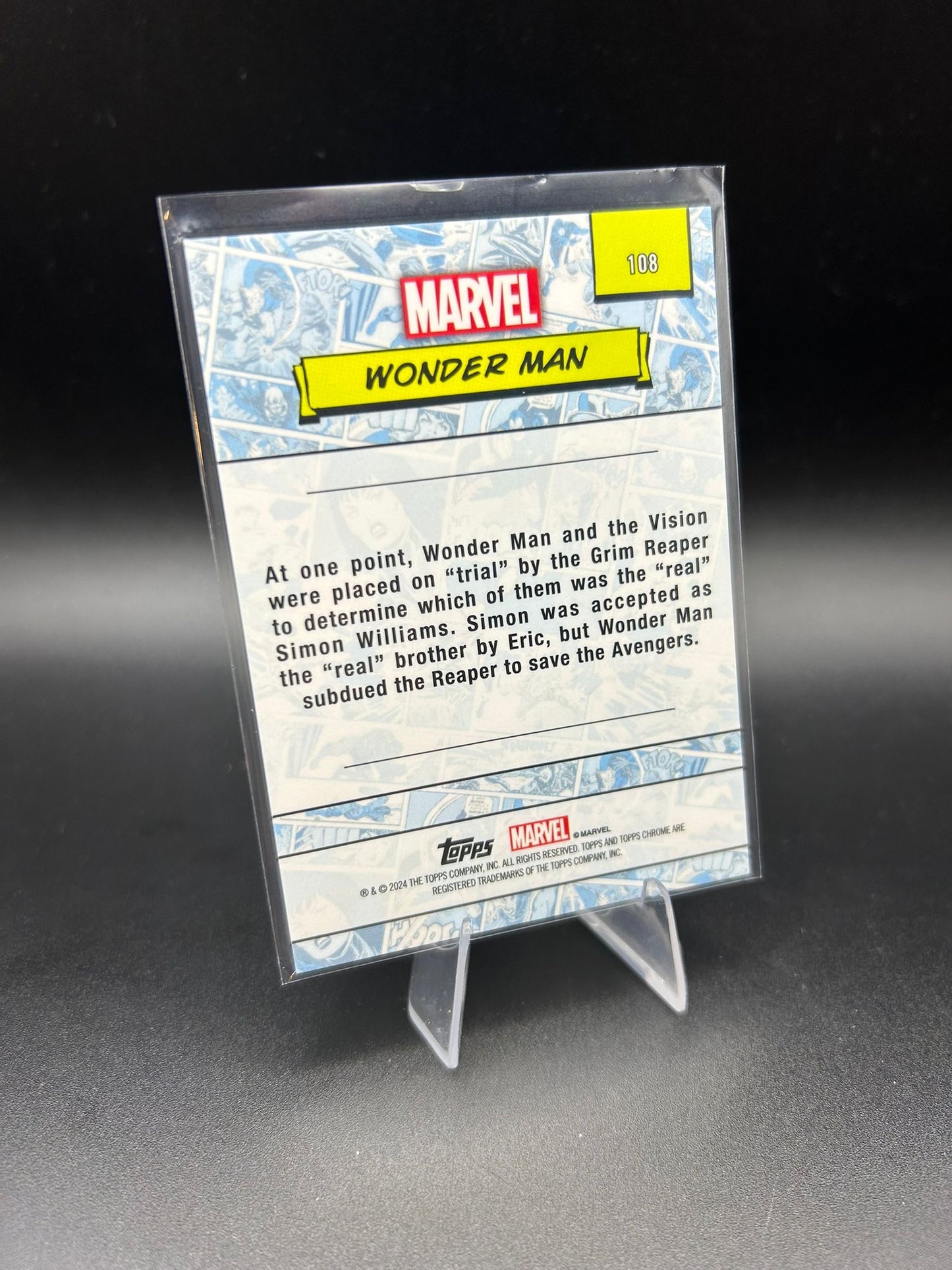 2024 Topps Chrome Marvel Wonder Man Sapphire Base
