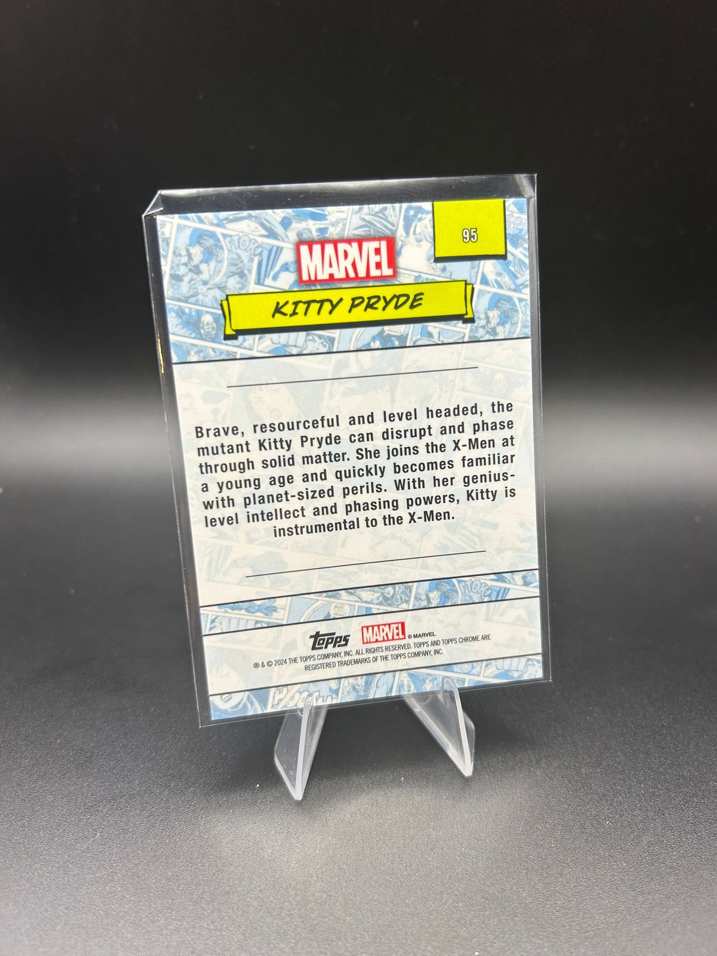 2024 Topps Chrome Marvel Kitty Pryde Sapphire Base