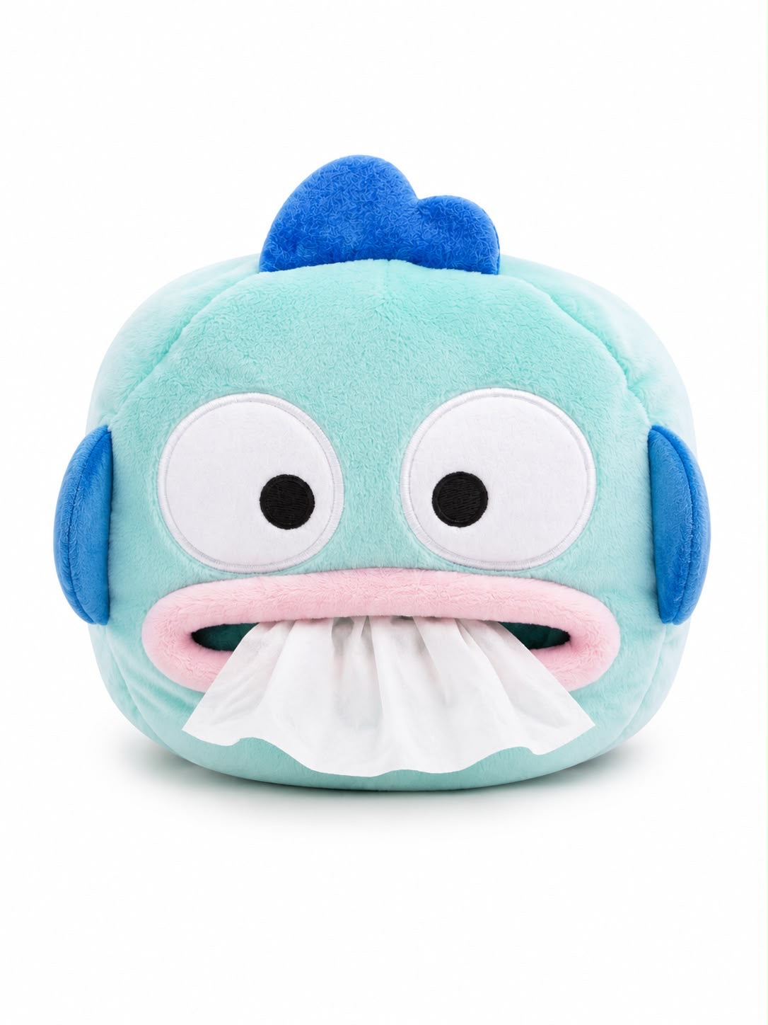 Hangyodon Cylindrical Dispenser Japanese Sanrio Plush Bag