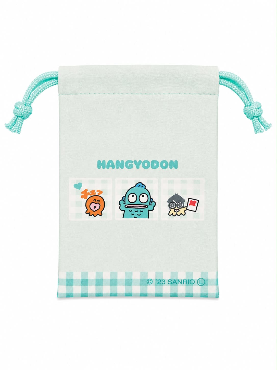 Hangyodon Blue Mini Japanese Sanrio Drawstring Pouch