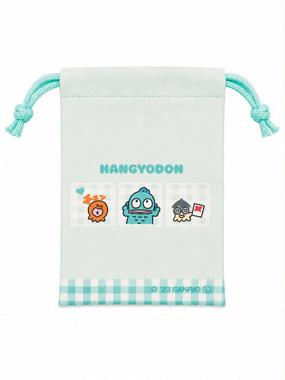 Hangyodon Blue Mini Japanese Sanrio Drawstring Pouch
