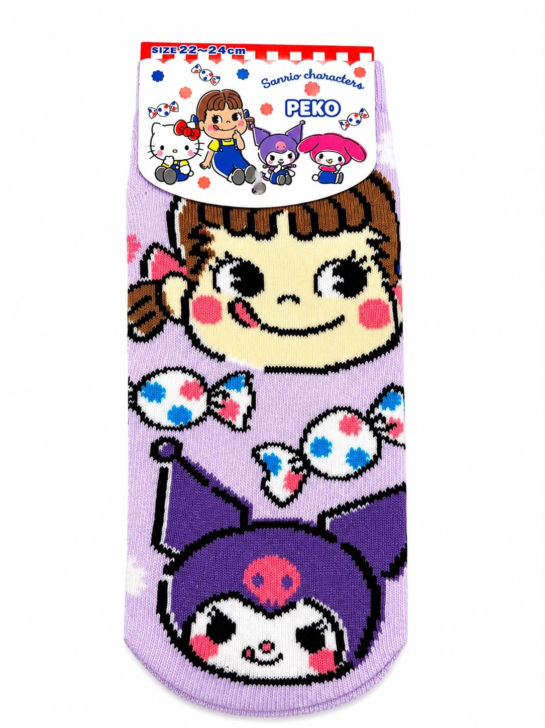 Kuromi x Peko 22-24cm Japanese Sanrio Socks
