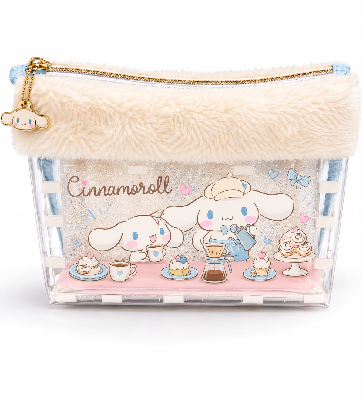 Cinnamoroll & Milk Fluffy Winter PVC Japanese Sanrio Storage Pouch