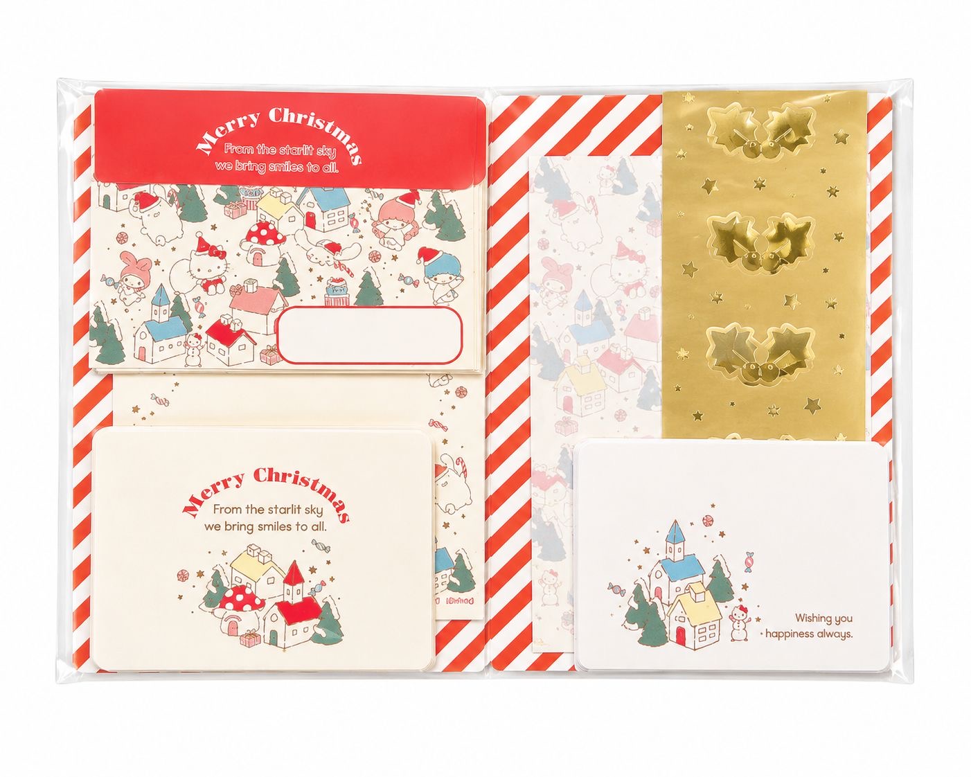Sanrio Christmas Holidays Mini Stationery Notes & Envelopes Japanese Sanrio