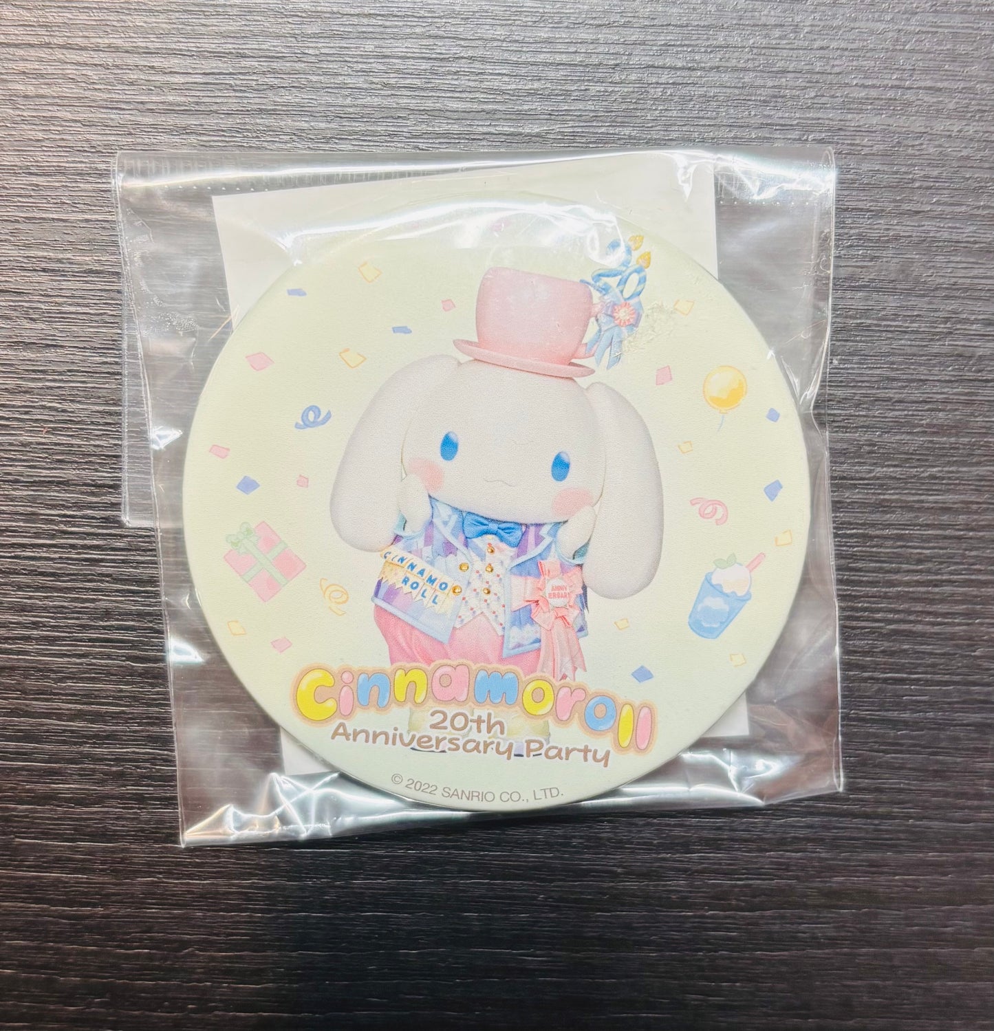 Cinnamoroll Puroland 20th Anniversary 2022 5.5cm Japanese Sanrio Badge